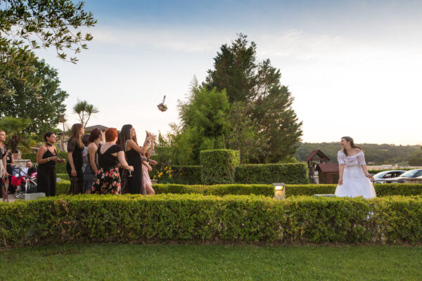 Emotional moment between newlyweds at Roman church ceremony